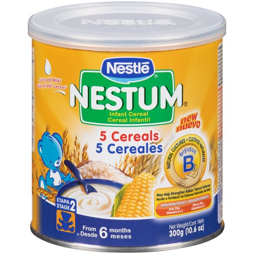 Nestle Nestum Infant Cereal 5 Cereals 10.6 oz