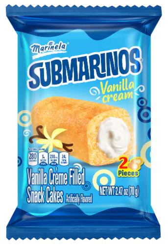 Marinela Submarinos Vanilla Cream 2.47 oz