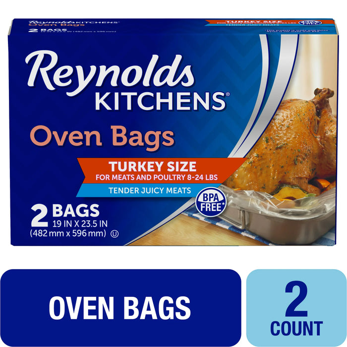 Reynolds Kitchens Bolsas para horno tamaño pavo 19 x 23.5 pulgadas 2 unidades