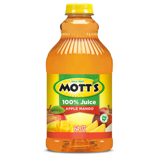 Mott's 100 % jugo de manzana y mango botella de 64 onzas líquidas