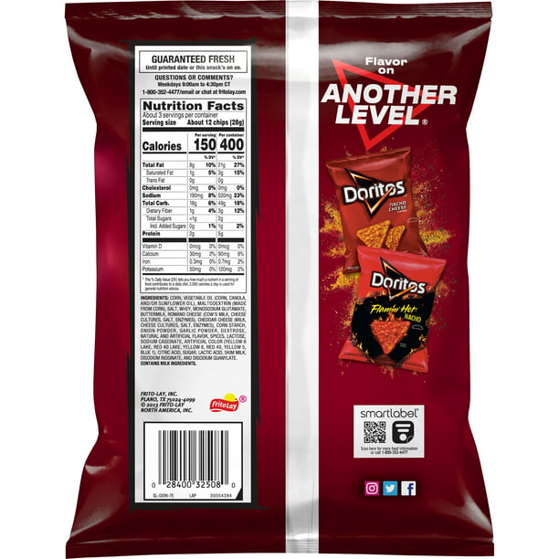 Doritos Spicy Nacho Flavored Tortilla Chips 2 3/4 oz
