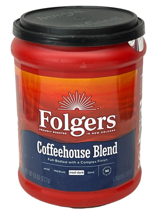 Folgers Coffeehouse Blend Café molido tostado medio oscuro 9.6 oz