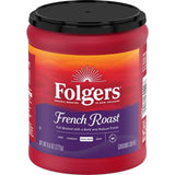 Folgers French Roast Ground Coffee Medium Dark Roast 9.6-Ounce
