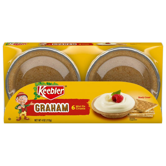 Keeber Graham Cracker Mini Pie Crust 6ct 4 oz