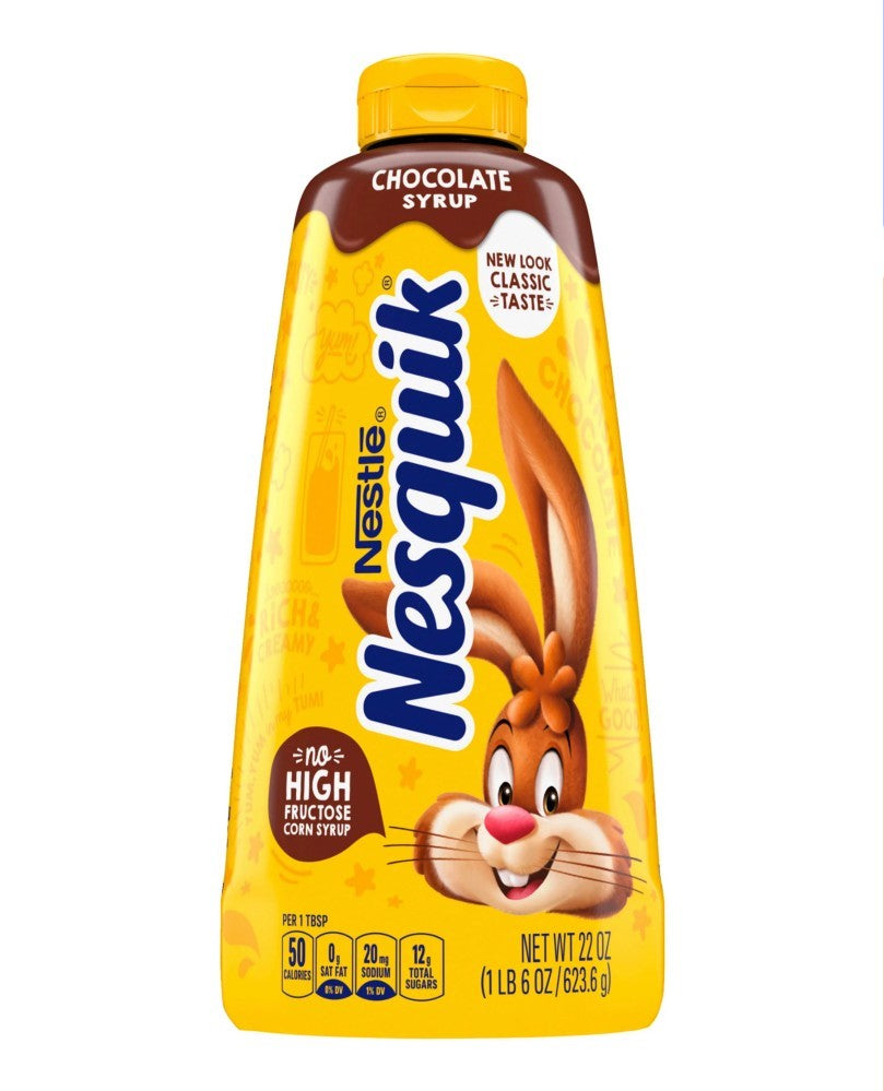 Nesquik Chocolate Flavored Syrup for Milk or Ice Cream 22 oz