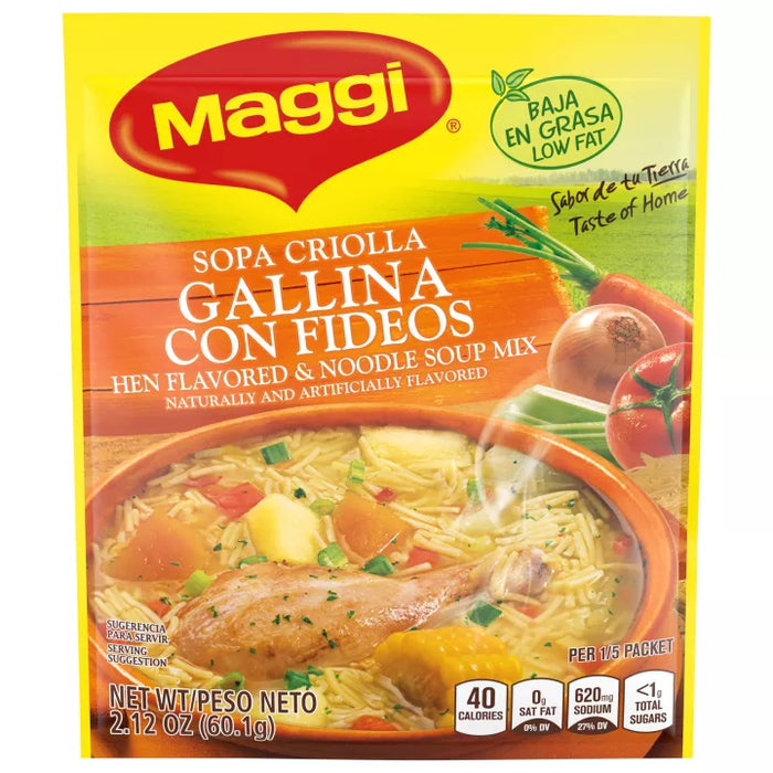 Maggi Sopa Criolla Gallina con Fideos 2.12 oz