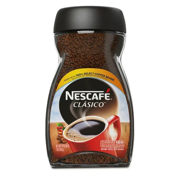 Nescafé Clasico Dark Roast Instant Coffee Jar 7 oz