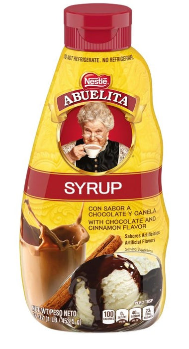 Nestle Abuelita Chocolate Syrup; Cinnamon Flavor; 16 oz