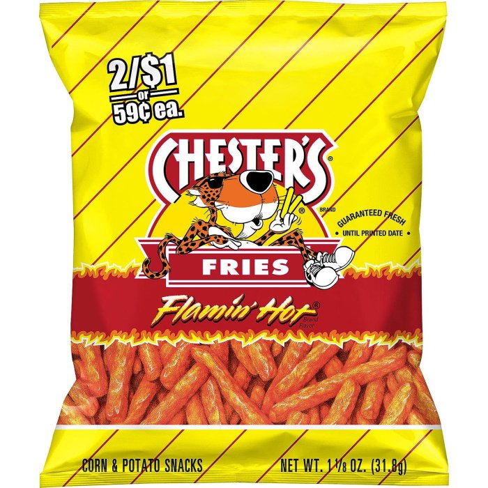 Chester's fries flaming hot 1 oz