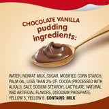 Snack Pack Chocolate Vanilla Pudding Cups Made with Real Milk 3.25 oz 4 Pack