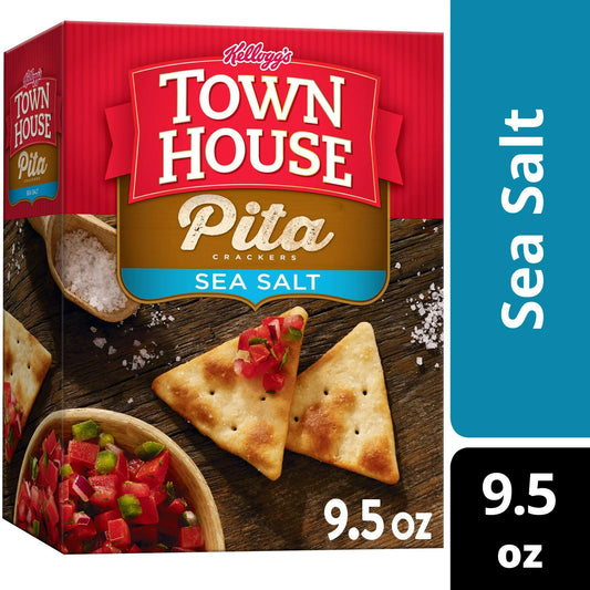 Town House Pita Sea Salt Horno Galletas horneadas 9.5 oz