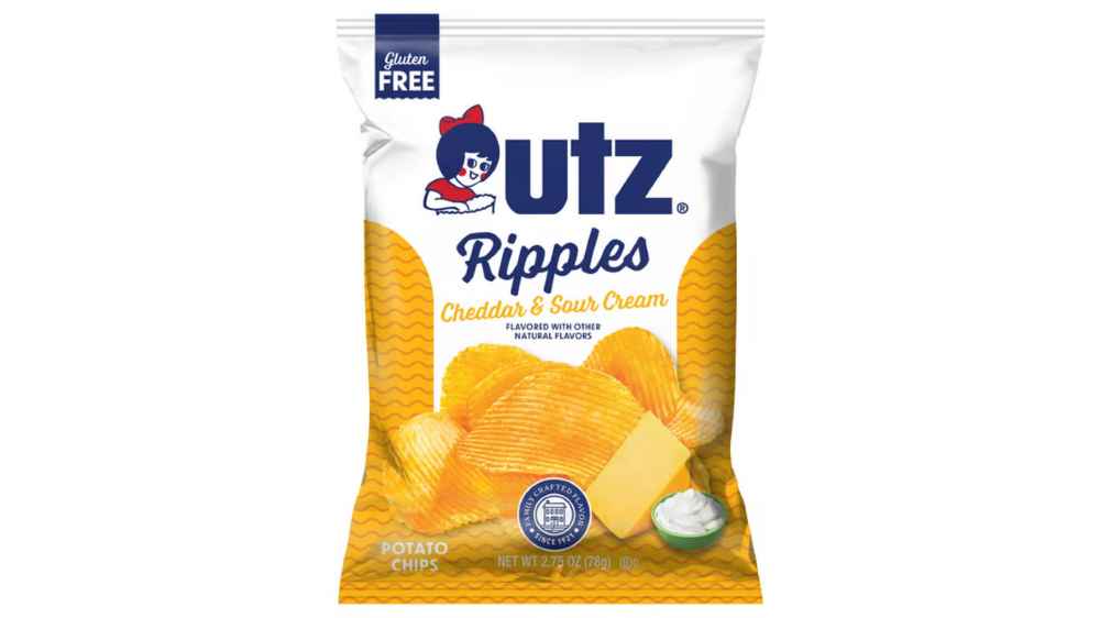 Chips de queso cheddar y crema agria Utz, 2.75 oz