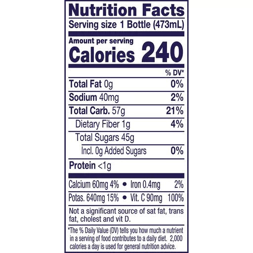 Welch S 100% 16 Oz Orange Juice