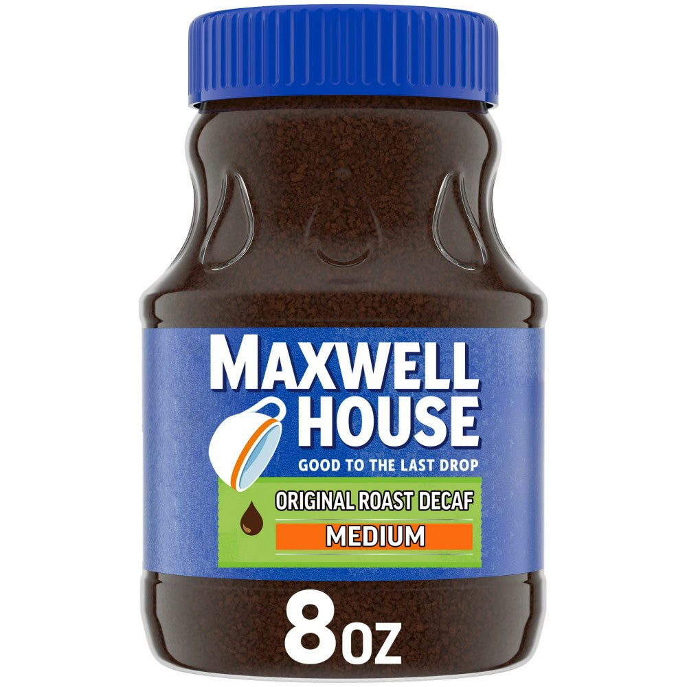 Maxwell House The Original Roast Decaf Instant Coffee 8 oz Jar
