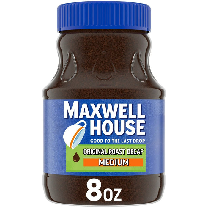 Maxwell House The Original Roast Decaf Instant Coffee 8 oz Jar