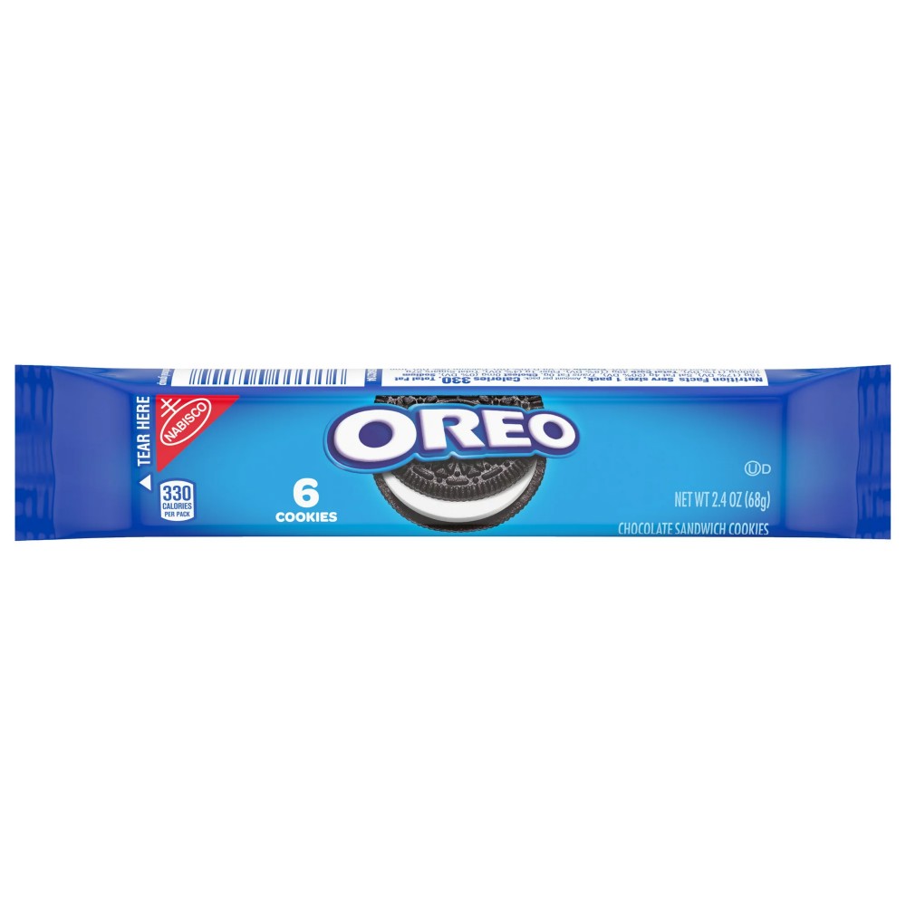 OREO Chocolate Sandwich Cookies 2.4 oz Snack Pack (6 Cookies Total)