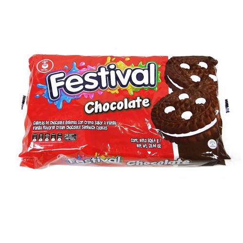 Galletas de chocolate Festival 14.6 oz 12 unidades