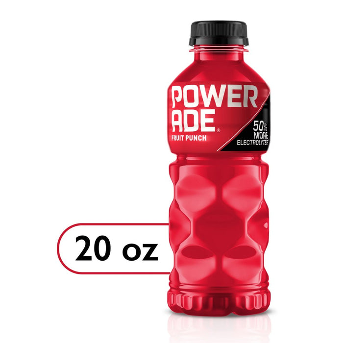 Powerade Electrolyte Enhanced Fruit Punch Bebida deportiva Botella de 20 fl oz