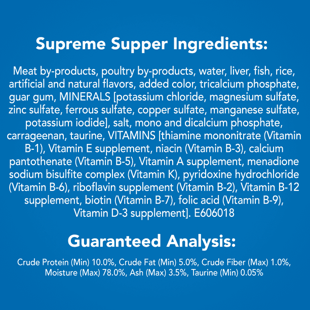 Friskies Paté Wet Cat Food Paté Supreme Supper 5.5 oz. Poder