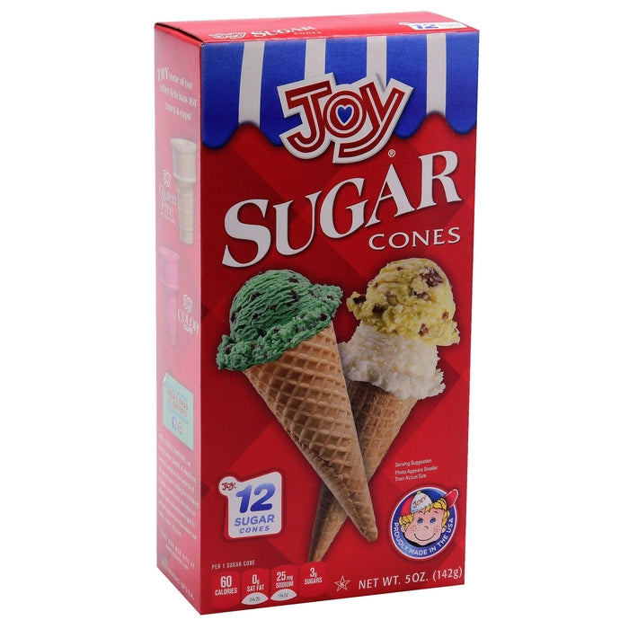 Joy Sugar Cones  5 oz 12 Count