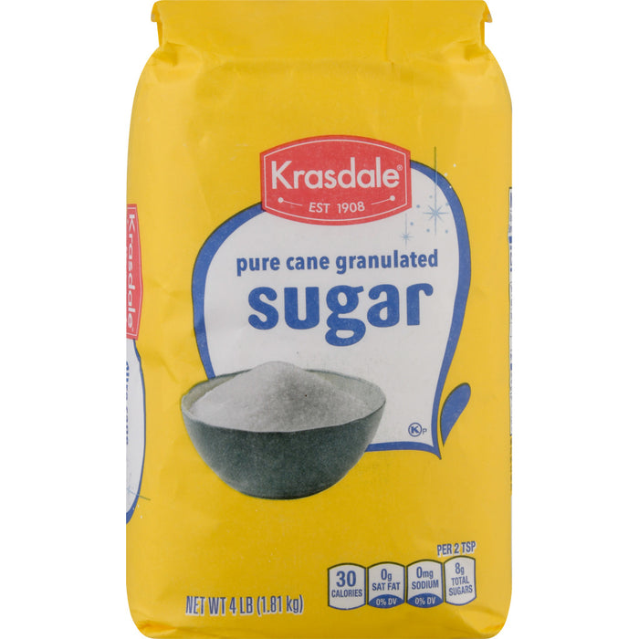 Krasdale Pure Cane Granulated Sugar 4 LB