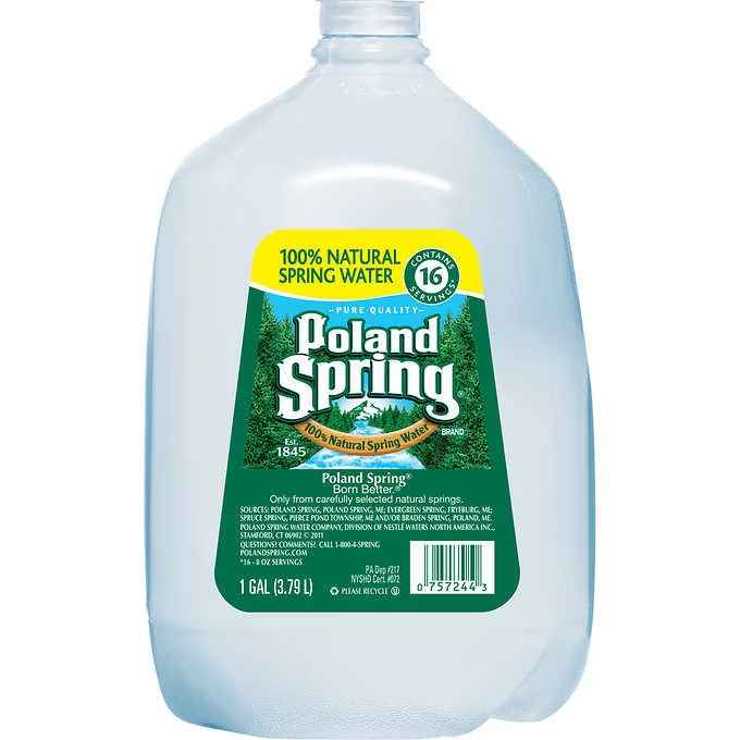 Poland Spring 100% Natural Spring Water 1 Gallon