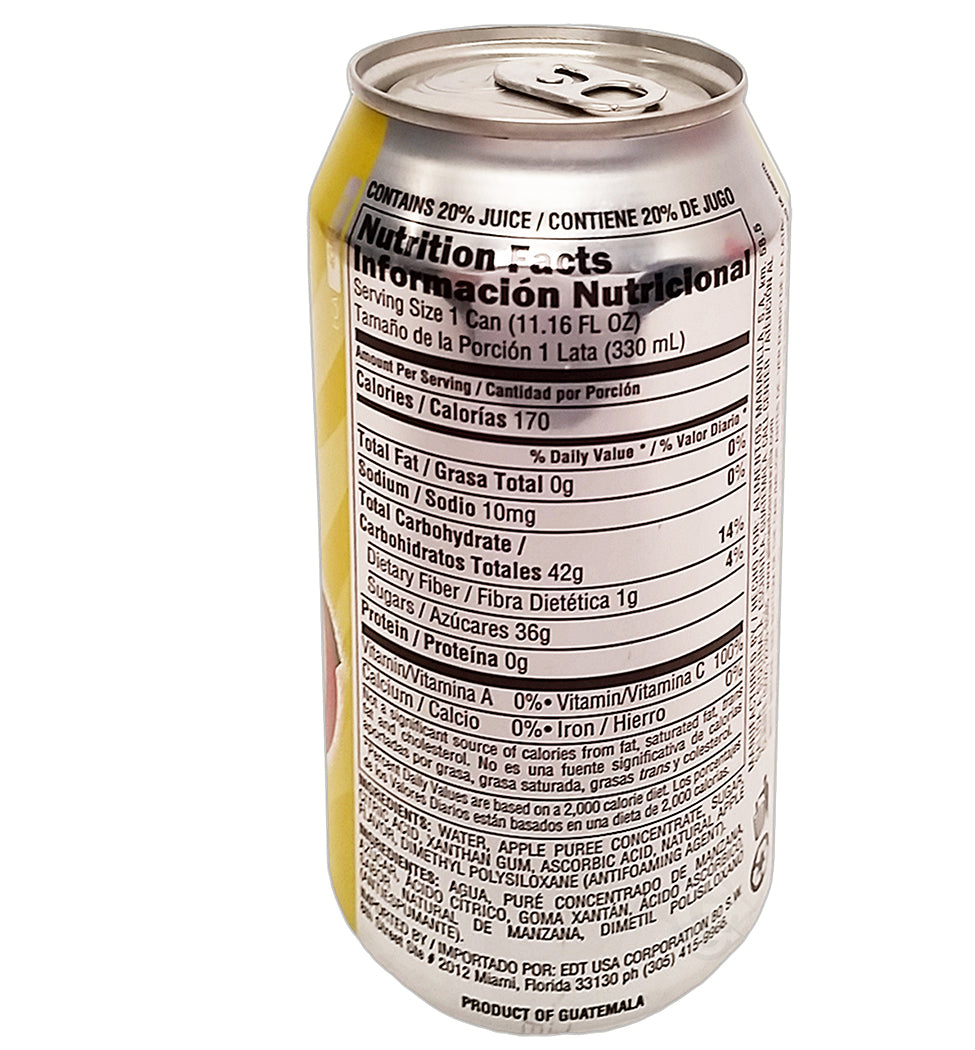 Del Frutal Apple Nectar 11.16 oz - Sabor Manzana (Pack of 1)