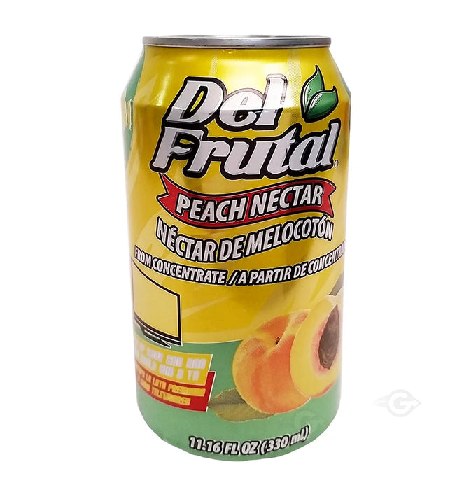 Del Frutal Peach Nectar 11.16 oz - Sabor Melocoton (Pack of 1)