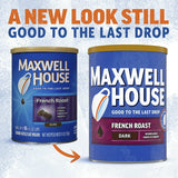 Maxwell House Café molido tostado francés tostado oscuro 11 oz. Caniste