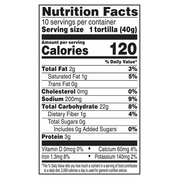 Ortega Flour Tortillas Kosher 10 Count 14.3 oz