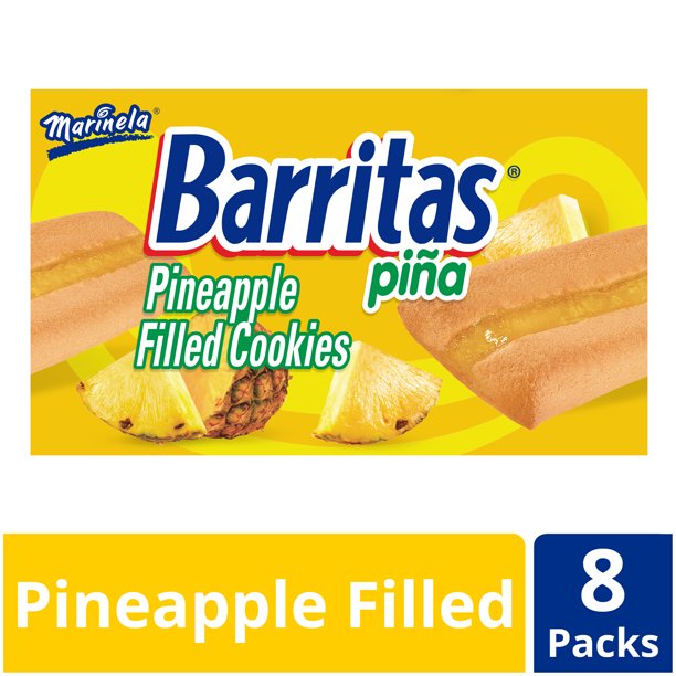 Marinela Barritas Pineapple Filled Cookies 2.36 oz 8 count