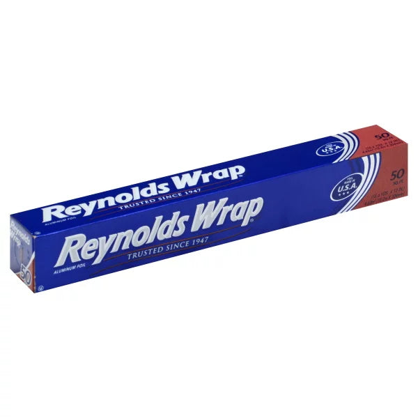 Papel de aluminio estándar Reynolds Wrap - 50 pies cuadrados