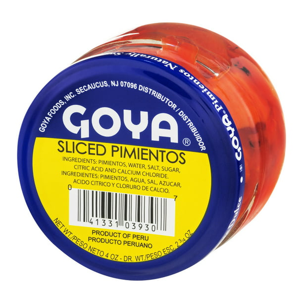 Goya Fancy Sliced Red Pimientos 4 Oz