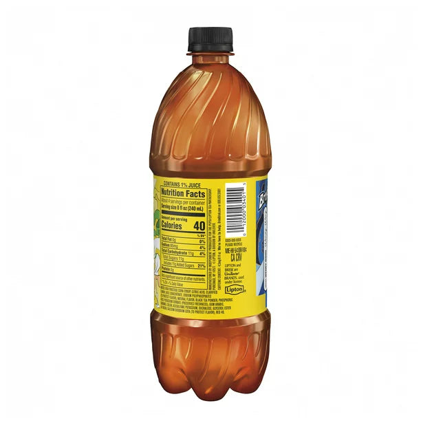 Brisk Half &amp; Half Iced Tea and Lemonade Juice Botella de 1 litro