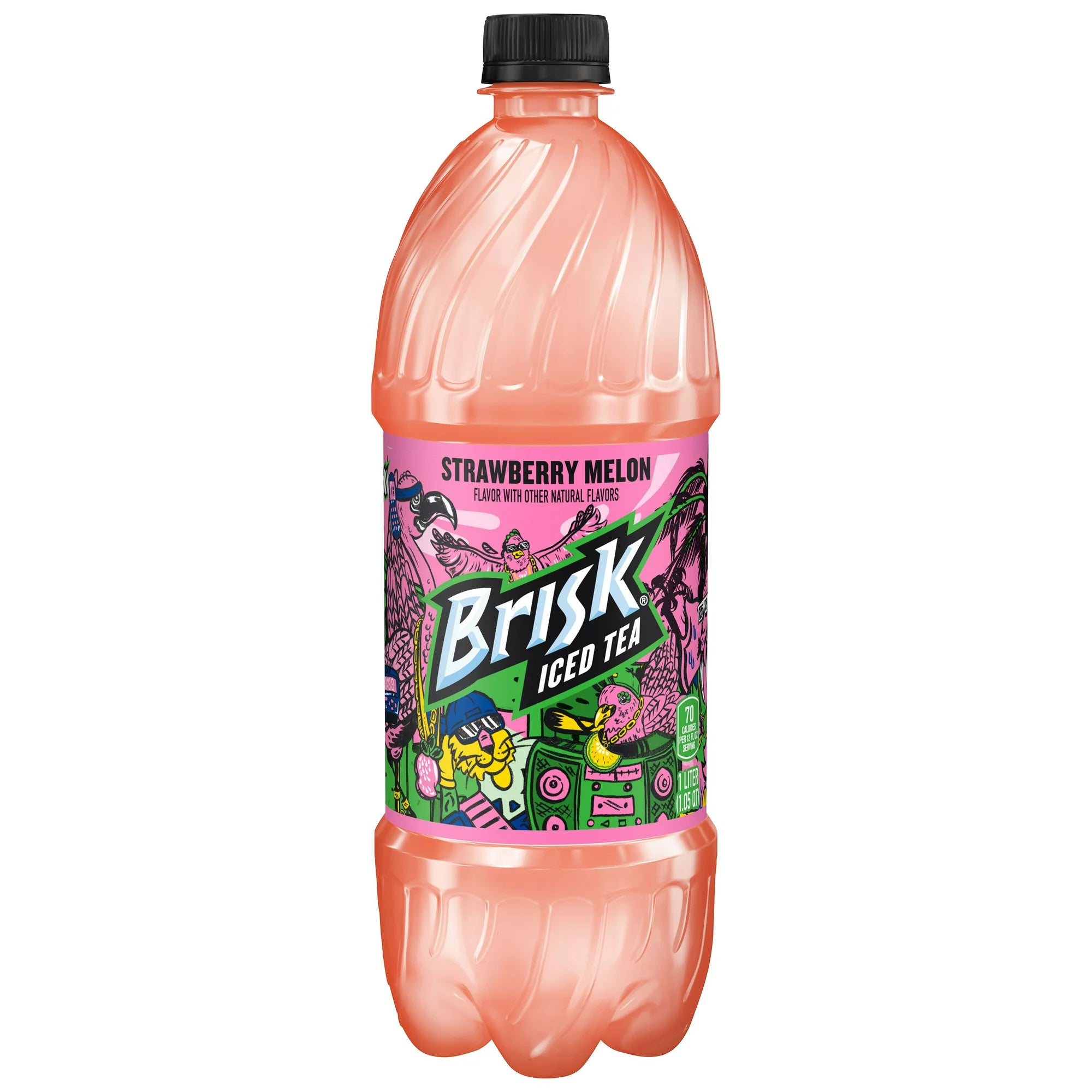Brisk Strawberry Melon Iced Tea 1 Liter Bottle