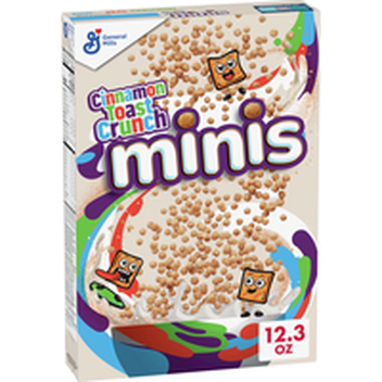 General Mills Cinnamon Toast Crunch Minis Crispy Sweetened Whole Wheat &amp; Rice Cereal 12.3 oz