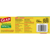 Glad Fold Top Food Storage Sandwich Bags 180 Count