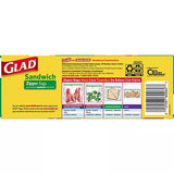 Glad Zipper Sandwich Storage Double Seal Bag 22 Count