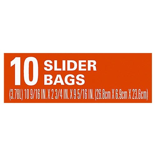 Hefty Freezer Gallon Slider Bags 10 count