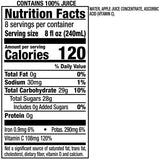Botella de 64 fl oz de jugo de manzana 100% original de Mott's