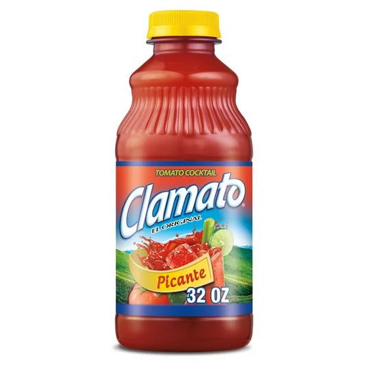 Clamato Picante Tomate Cóctel Botella de 32 fl oz