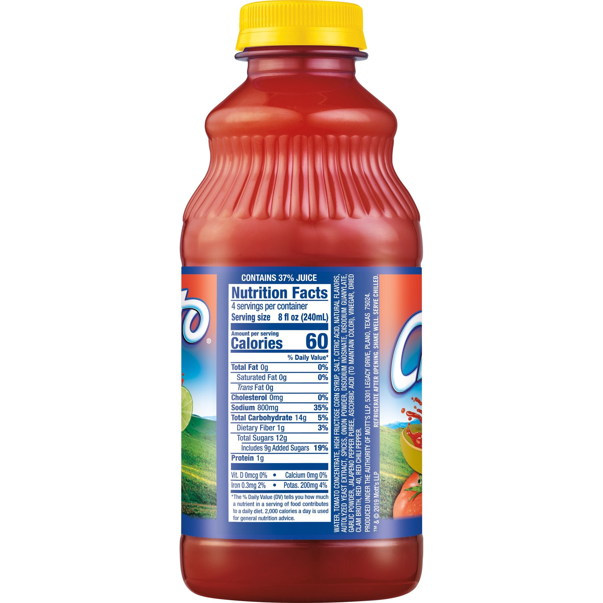 Clamato Picante Tomato Cocktail 32 fl oz bottle