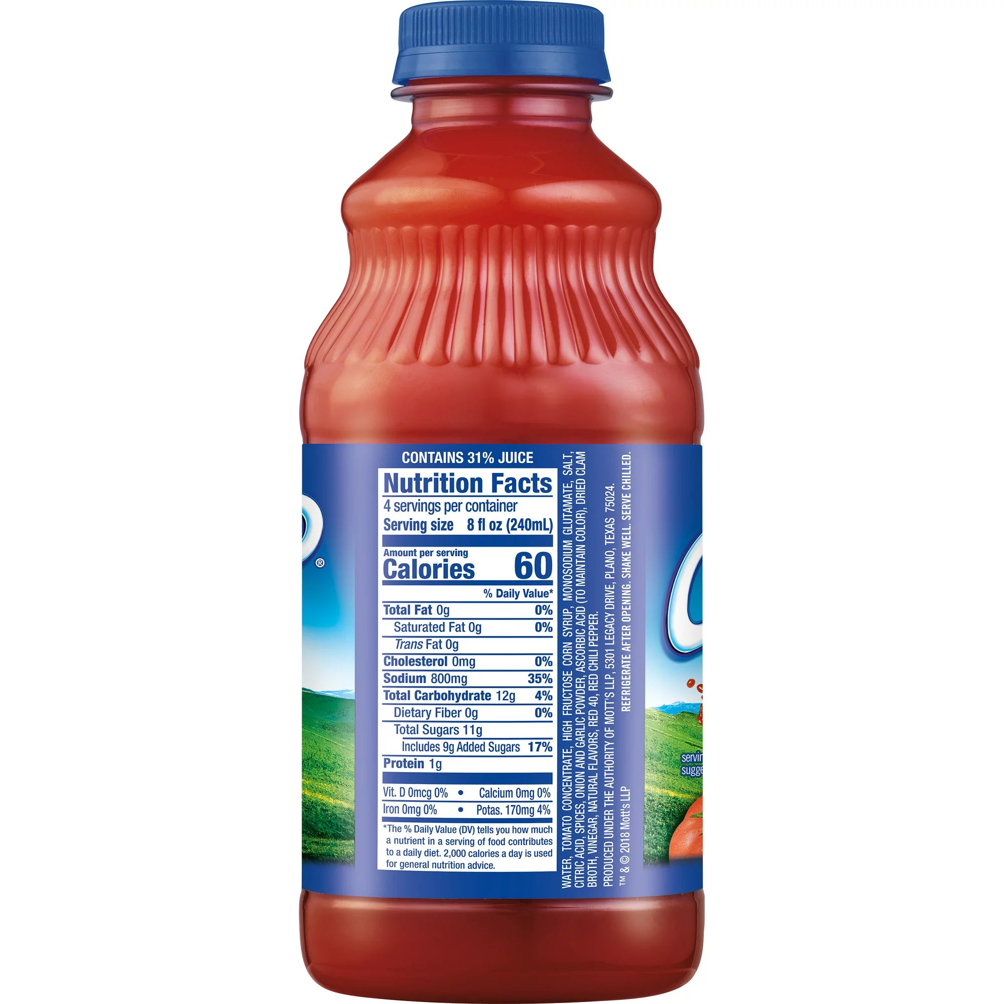Clamato Original Tomato Cocktail 32 fl oz bottle
