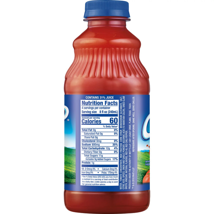 Clamato Coctel de Tomate Original botella de 32 fl oz