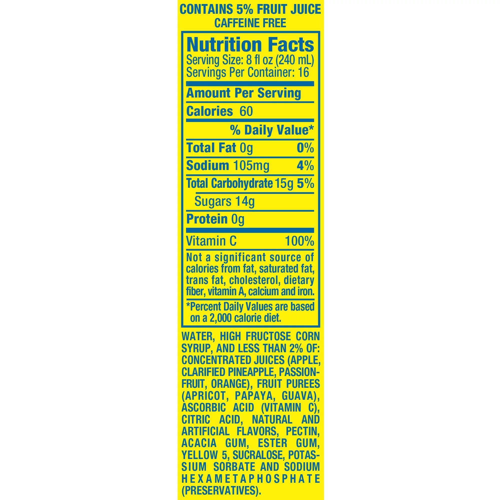 Hawaiian Punch Lemonade 1 gal bottle