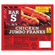 Bar-S Chicken Jumbo Franks 8 count 16 oz