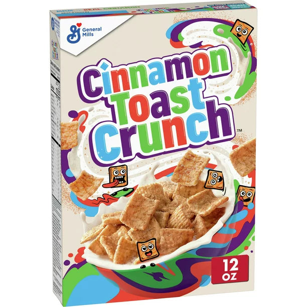 Original Cinnamon Toast Crunch Breakfast Cereal 12 OZ Cereal Box