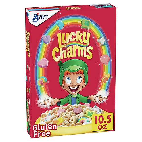 General Mills Lucky Charms Cereal de avena tostado helado con malvaviscos 10.5 oz