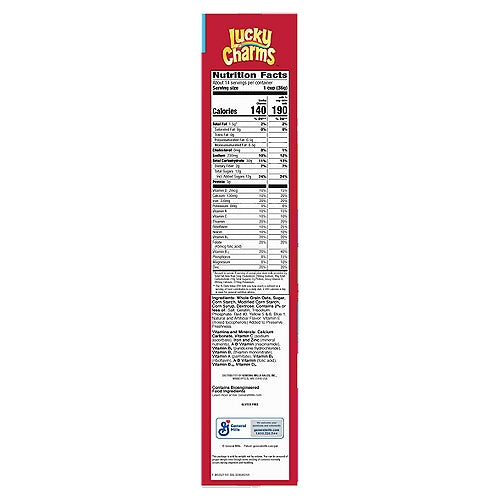 General Mills Lucky Charms Frosted Toasted Oat Cereal with Marshmallows Family Size 1 lb 2.6 oz