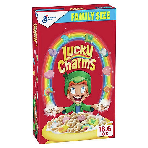 General Mills Lucky Charms Frosted Toasted Oat Cereal with Marshmallows Family Size 1 lb 2.6 oz